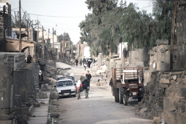 Street inside walls of Bosra