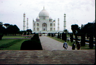 The Taj Mahal - first view from inside main gate
